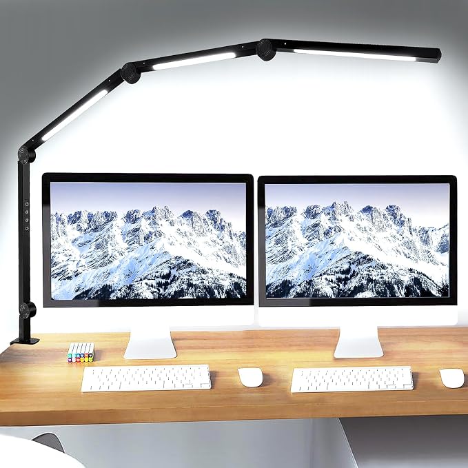 LED Desk Lamp with Clamp & Flexible Arm - Image 7