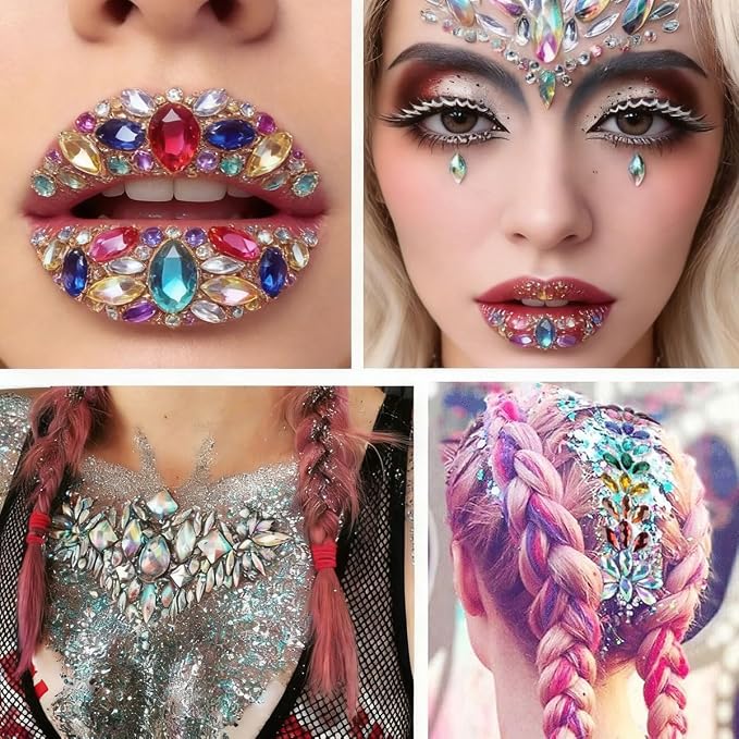 1400 PCS AB Colorful Gems Rhinestones Jewels - Image 4