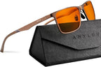 ANYLUV Blue Light Glasses Men, Relieve Eyestrain and Eye Protection, Al-Mg by ANYLUV