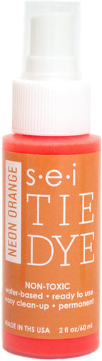 S.E.I. Neon Orange Tie Dye Spray Bottle: 2oz. Non Toxic Fabric Dye Spray by SEI