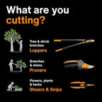 Fiskars Bypass Pruning Shears, 5/8" Cut Capacity Gardening Scissors, - Image 9