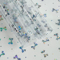Transparent Waterproof PVC Vinyl 10 Pcs 8.3 x 11.8 inches Iridescent Shine by XHTFauxLeather