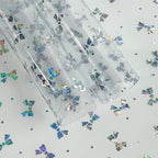 Transparent Waterproof PVC Vinyl 10 Pcs 8.3 x 11.8 inches Iridescent Shine by XHTFauxLeather