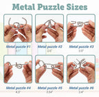LESONG Brain Teasers Metal and Wooden Puzzles - Image 3