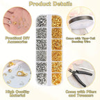 Acejoz 1200 Pcs Crimp Beads Supplies - Image 4