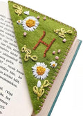 MOTEERLLU Personalized Hand Embroidered Corner Bookmark by MOTEERLLU