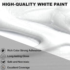 Pearlescent Acrylic Paint, 300ml/10.2oz Non Toxic Waterproof Metallic Pearl - Image 4