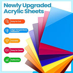 Suzile 60 Pcs Colored Acrylic Sheets 1/8 Inch Thick - Image 3