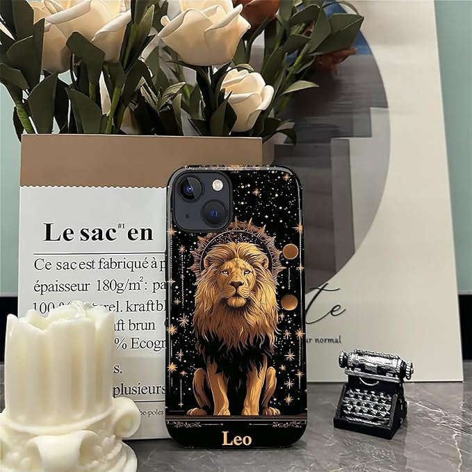 ZHEGAILIAN Case for iPhone 15 Plus, Galaxy Lion Gold Durable Shockproof - Image 7