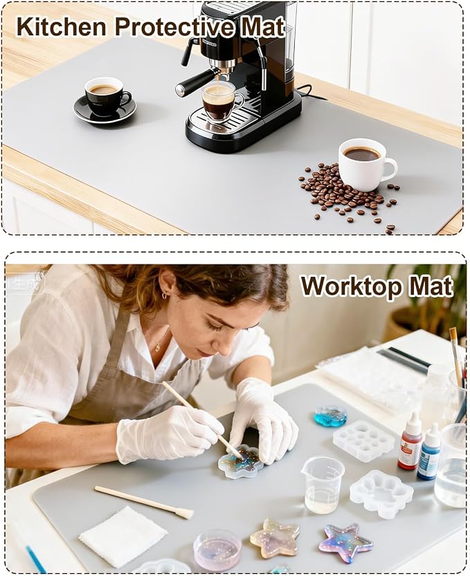 Large Crafting Silicone Mat, Epoxy Resin, Scrapbooking, Heat Resistant Nonstick - Image 3