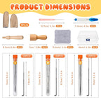 LUDOTEK 75-Piece Complete Needle Felting Tool Set - Image 6
