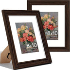 Vittanly 8x10 Picture Frames Set of 2, Ornate Vintage Photo Frame by Vittanly