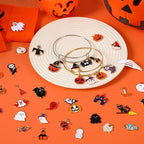 SANNIX 110Pcs Halloween Charms Gold Enamel Jewelry Making Charms - Image 6