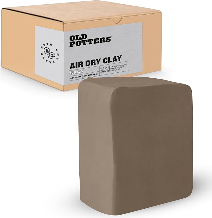 Old Potters Premium Air Dry Clay, 10 lbs, All Natural Modeling Clay. by Old+Potters