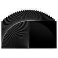 Adhesive Vinyl Sheets-Glossy Black Permanent Vinyl 30 Pack, 12” x 12” by +HUAXING+DECO