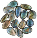 10pcs Mix Labradorite Cabochons Gemstone Crystals, Wholesale Bulk Lot, Wire by Gemkora