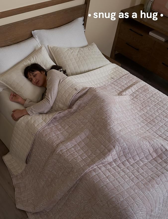 YnM 15lbs Weighted Blanket for Adults, Linen Heavy Bed Throw Blanket - Image 3
