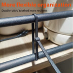 Zip Ties Assorted Size, 500 Pack, 6+8+12+14+18 Inch Double Sided Toothed - Image 5