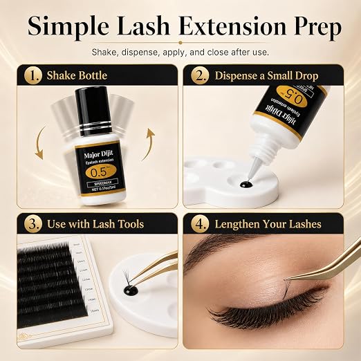 Eyelash Extension Glue 0.5 Sec Drying time | lash Extension Glue Retention 4-5 - Image 7