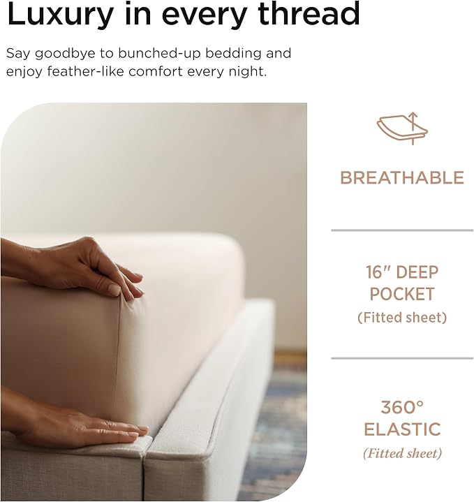 Threadmill Luxury 800 Thread Count Full Size 100% Cotton Sheets - Image 5