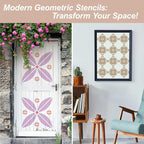 Wall Stencils for Painting Large Pattern, Exquisite Geometric Designs for Wall - Image 4