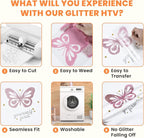 HTVRONT Glitter HTV Vinyl Bundle - Image 4