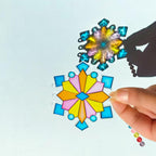 Ayhuhra 30 Sets Winter Snowflake Wind Chime Suncatchers Craft Kits DIY Window - Image 7