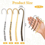 24 Pcs Metal Bookmark DIY Bookmarks - Image 2