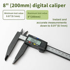 Digital Caliper 0-8" Measuring Tool, Micrometer Caliper - Image 4