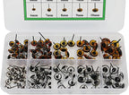 140Pcs Needle Felting Eyes 6-10mm mini Glass Amber - Image 3