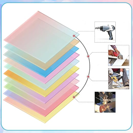 Colored Acrylic Sheet Gradient 1/8 Thick, Cast Acrylic Panel Sign Making - Image 5