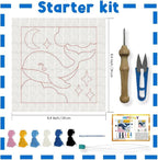 INFUNLY Cute Whale Punch Needle Kit - Image 4