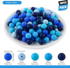 160Pcs Silicone Beads 12mm Mix Color, Bulk Silicone Beads 12mm - Image 2