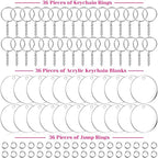 Audab Acrylic Keychain Blanks - Image 2