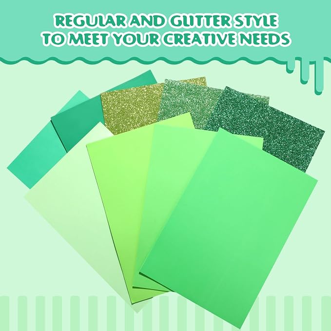 Feifeiya 48 Pack EVA Foam Sheets 8 x 12 Inch, 12 Glitter Sparkle Foam Sheet 36 - Image 4