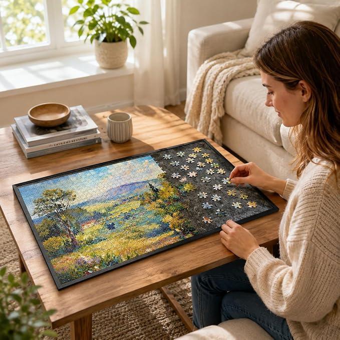 1000 Pieces Puzzle Board, 31.5x23.6 Felt Puzzle Storage Mat | Portable surface - Image 4