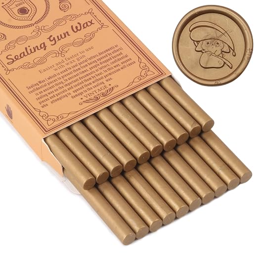 Dark Bronze Sealing Wax Sticks, WASOHLING 20Pcs Glue Gun Wax Seal Sticks by WASOHLING
