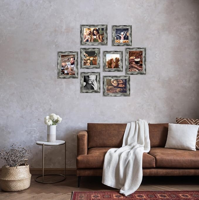 5x7 Picture Frames Set of 4- Rustic Retro Photo Frame - Image 7
