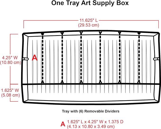 ArtBin 6891AG 1-Tray Art Supply Box, Portable Art & Craft Organizer - Image 4