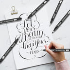 10 Size Calligraphy Pen Set, Hand Lettering Brush Pens - Image 3
