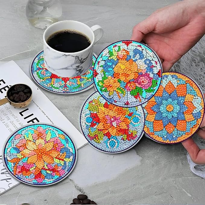 ijbnhd Mandala Diamond Painting Coasters Kit - Image 4