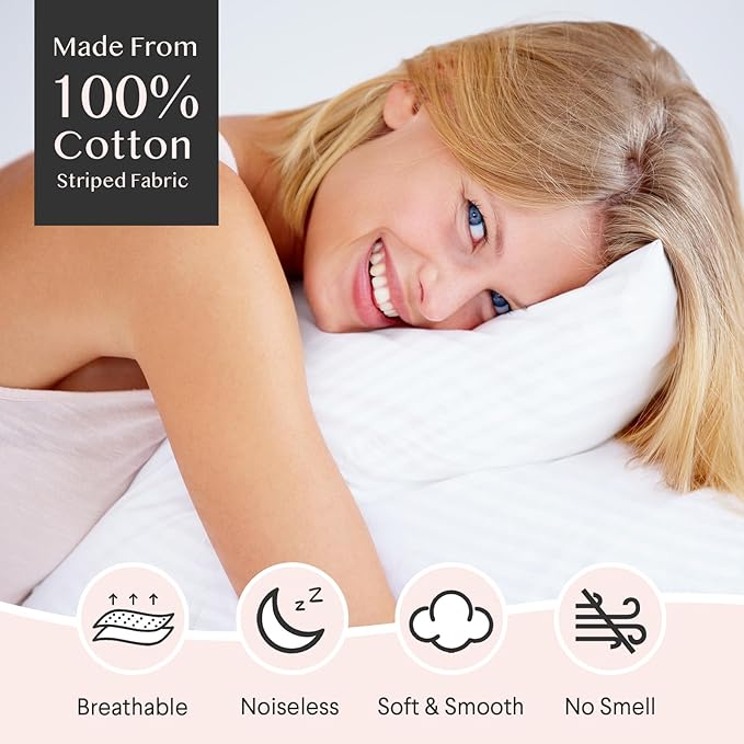 FAUNNA 600TC 100% Cotton Pillow Protectors, King Size, 6 Pack, Oeko-TEX - Image 3