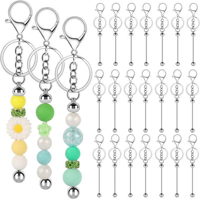 Beadable Keychain Bars Creative Customized Keychain Making Kit by Unknown
