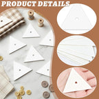 300 PCS 2" Equilateral Triangle Paper Piecing Templates, Quilting Templates - Image 3