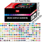 Acrylic Paint Markers Pens, 240 Vivid Colors Acrylic Markers Set, Direct Liquid - Image 3