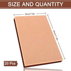 Whaline 20Pcs Skin Tone Felt Fabric Sheets Skin Tone Soft Thick Assorted Cream - Image 2