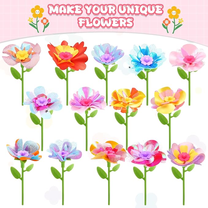 LansinLife DIY Flower Making Arts and Crafts Toys, Arts & Crafts Birthday Gift - Image 3