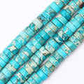 Natural Stone Heishi Beads for Necklace Making, 4 mm x 2 mm Small Flat Round by YUGDRUZY