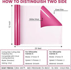 PU Heat Transfer Vinyl Rouge Powder 12Inches x 20ft Iron on - Image 2