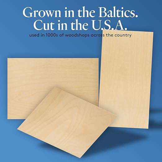 Baltic Birch Plywood, 3 mm 1/8 Craft Wood, B/BB Grade Baltic Birch Sheets - Image 3